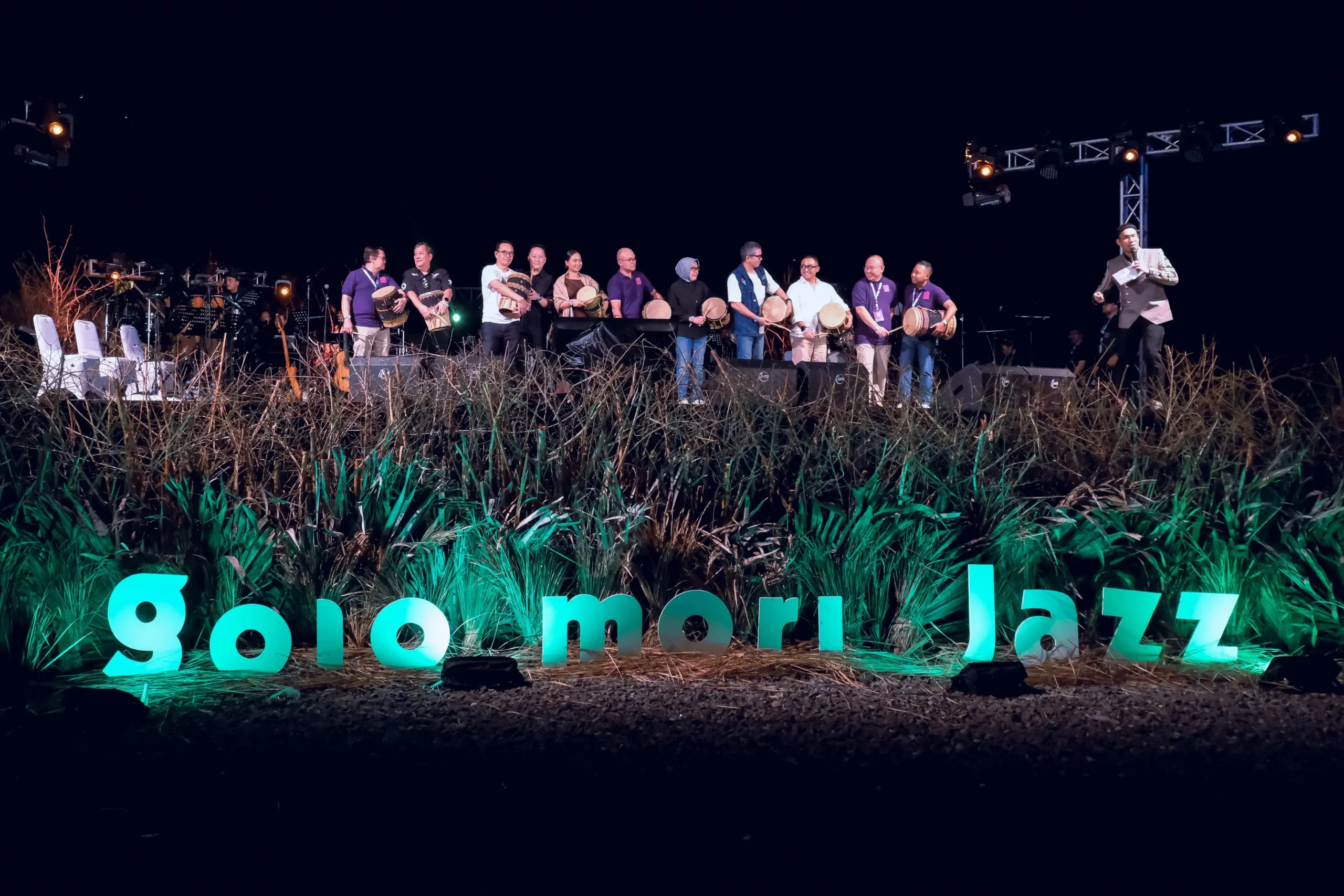 Momen berlangsungnya acara Internasional Golo Mori Jazz 2025 di kawasan The Golo Mori, Kabupaten Manggarai Barat, Nusa Tenggara Timur (NTT). (Foto: Kemenpar)