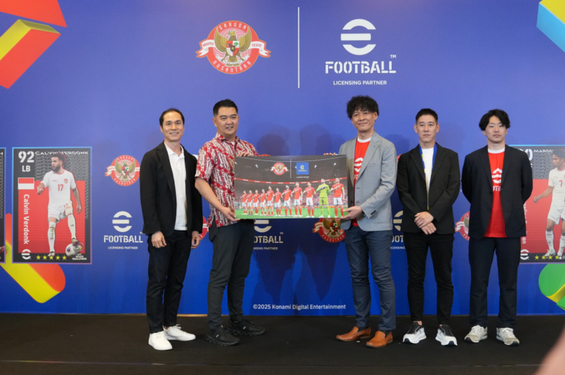 KONAMI kerja sama dengan PSSI melalui PT Garuda Sepak bola Indonesia, bawa Timnas Indonesia ke eFootball. (Foto: PSSI)