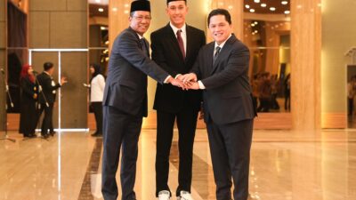 Prosesi pengambilan sumpah kewarganegaraan Miliano Jonathans yang digelar di Gedung Setjen Kementerian Hukum RI. (Foto: PSSI)