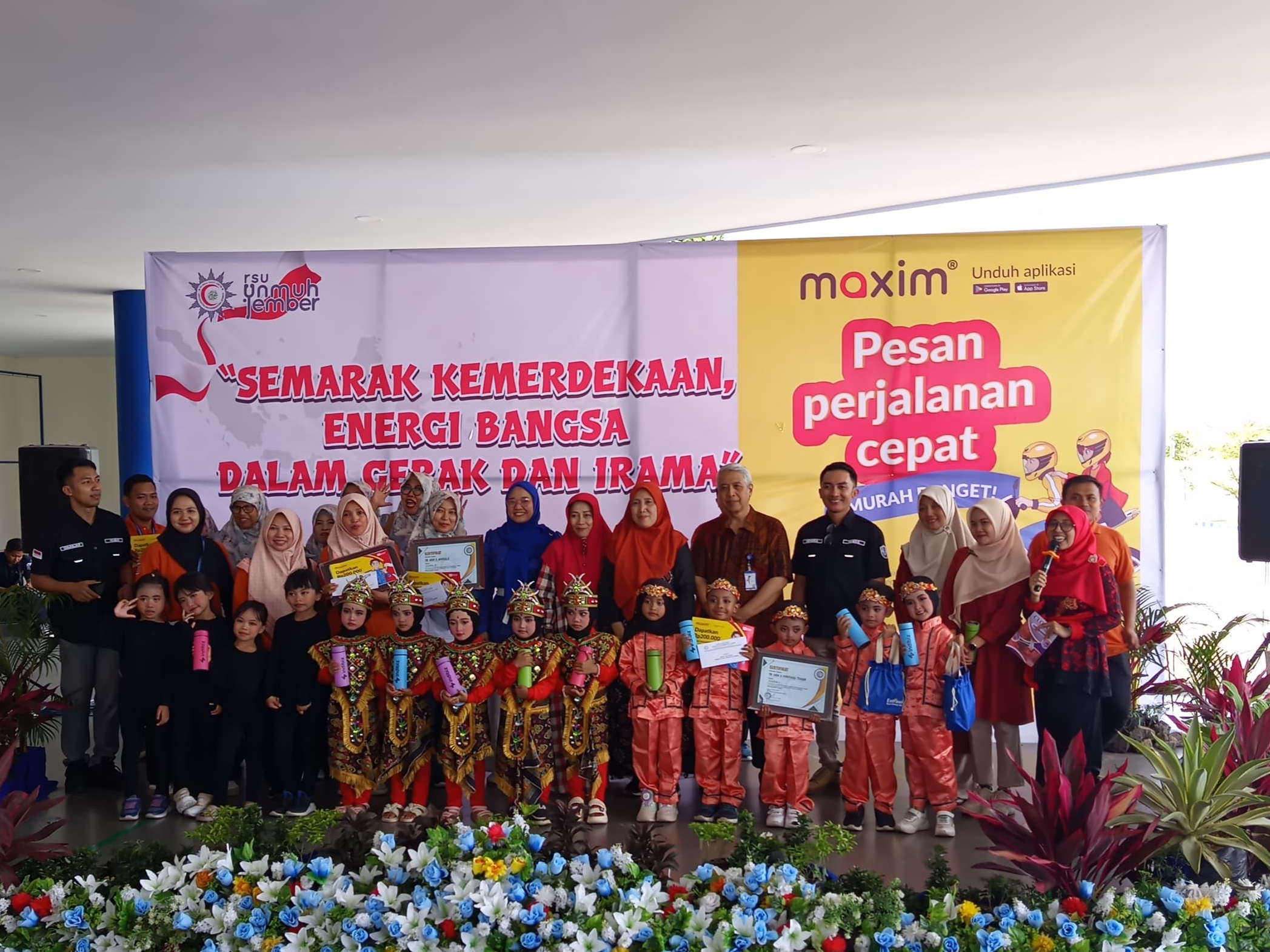 Maxim sukses gelar Lomba Tari Kreasi Tingkat TK se-Kota Jember. (Foto: Istimewa)