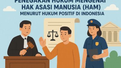 Ilustrasi penegakan hukum mengenai hak asasi manusia menurut hukum positif di indonesia. (Foto: Istimewa)