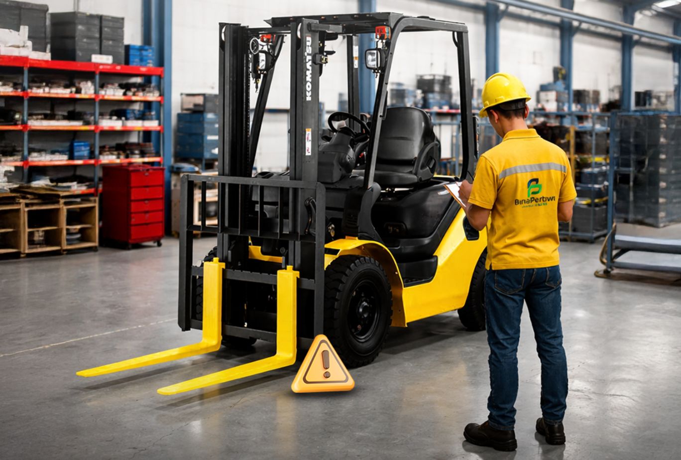 Keunggulan Forklift Komatsu sebagai alat angkut yang efisien dan andal di industri modern. (Foto: Bina Pertiwi)