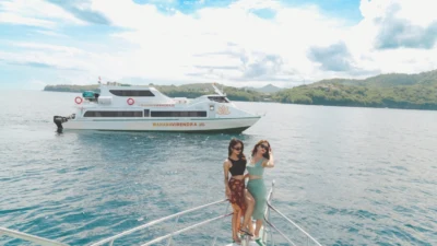 Liburan ke kawasan Gili di Lombok dengan menggunakan fast boat. (Foto: Istimewa)