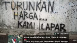 Rupiah Tertekan, Harga Kebutuhan Naik, Grafiti “Turunkan Harga Kami Lapar” Bermunculan di Jember