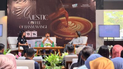 Talkshow edukatif BWX Sky Fest 2.0 "Majestic Coffee of Banyuwangi" di Bandara Internasional Banyuwangi. (Foto: Istimewa)