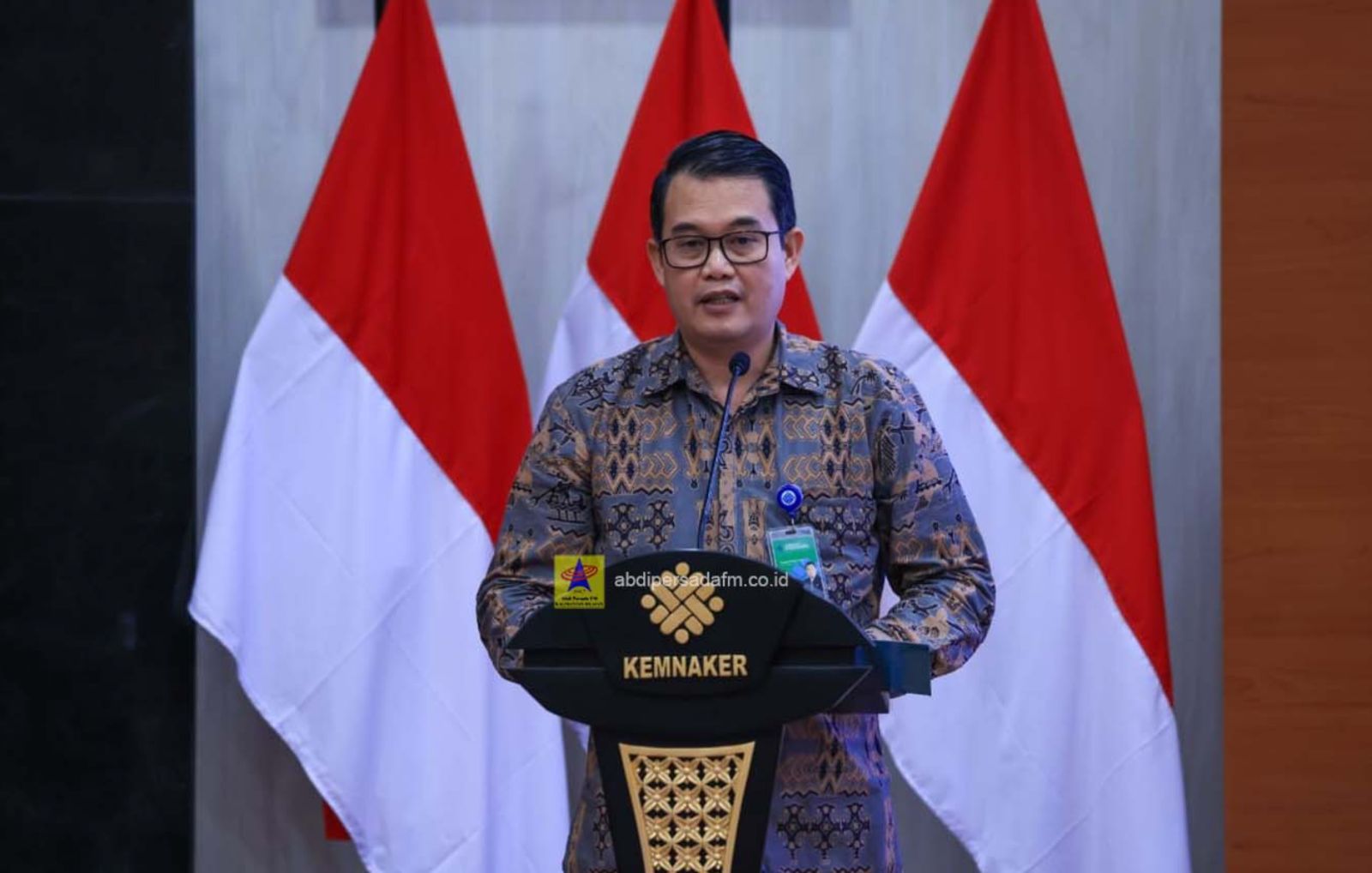Jenderal Pembinaan Pelatihan Vokasi dan Produktivitas (Binalavotas) Kemnaker, Darmawansyah. Foto: Biro Humas Kemnaker