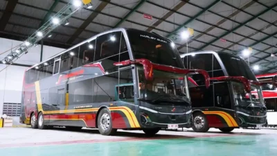 Juragan99 Trans resmi memesan 33 unit bus baru di ajang GIIAS 2026. (Foto: Istimewa)
